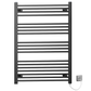 80 100 Matt Black Towel Rail Radiator Heated Warmer Wide High Electric Pre Filled Standard Manual Element 