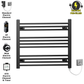 80 60 Matt Black Towel Rail Radiator Heated Warmer Wide High Electric Pre Filled Element All Elements f50517d5 97e0 45d0 83f1 54f899281a59 