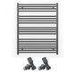 700mm x 1000mm Anthracite Grey Heated Towel Rail Radiator