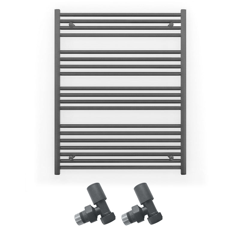 700mm x 1000mm Anthracite Grey Heated Towel Rail Radiator