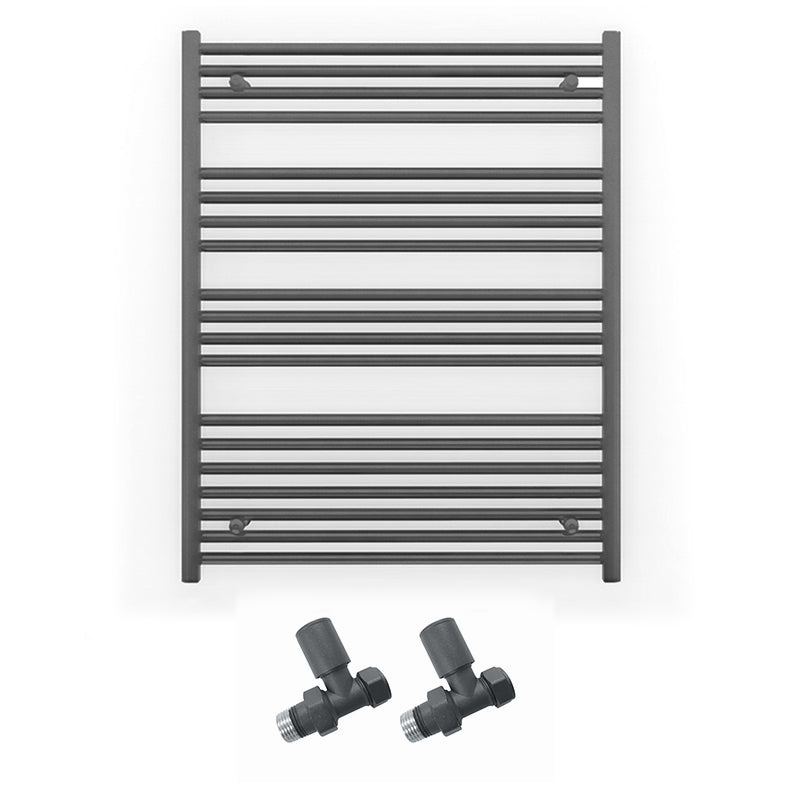 700mm x 1000mm Anthracite Grey Heated Towel Rail Radiator
