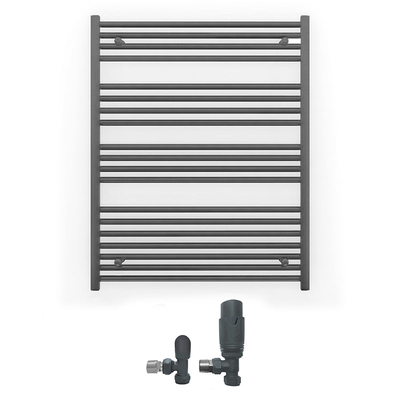 700mm x 1000mm Anthracite Grey Heated Towel Rail Radiator