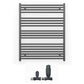 700mm x 1000mm Anthracite Grey Heated Towel Rail Radiator