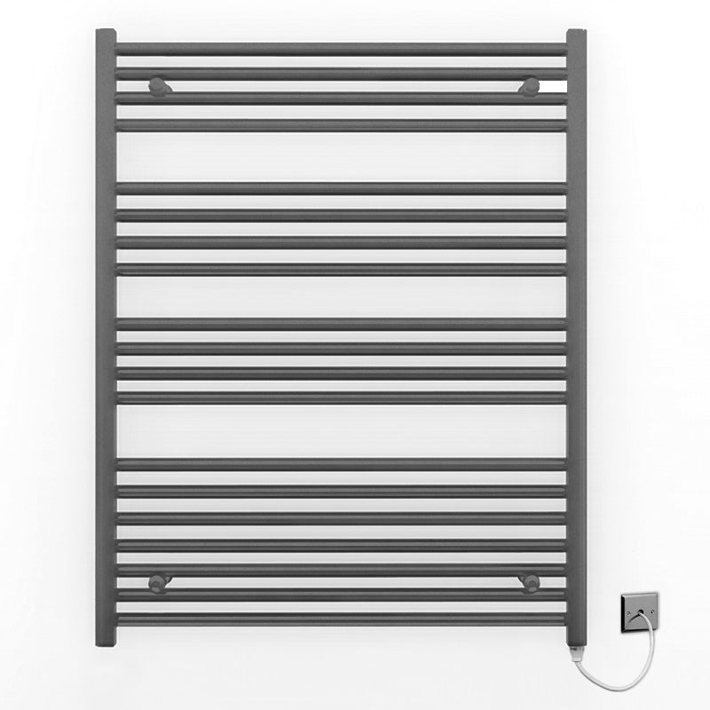 700mm x 1000mm  Anthracite Grey Electric Pre-Filled Heated Towel Rail Radiator