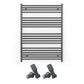 700mm x 1200mm Anthracite Grey Heated Towel Rail Radiator