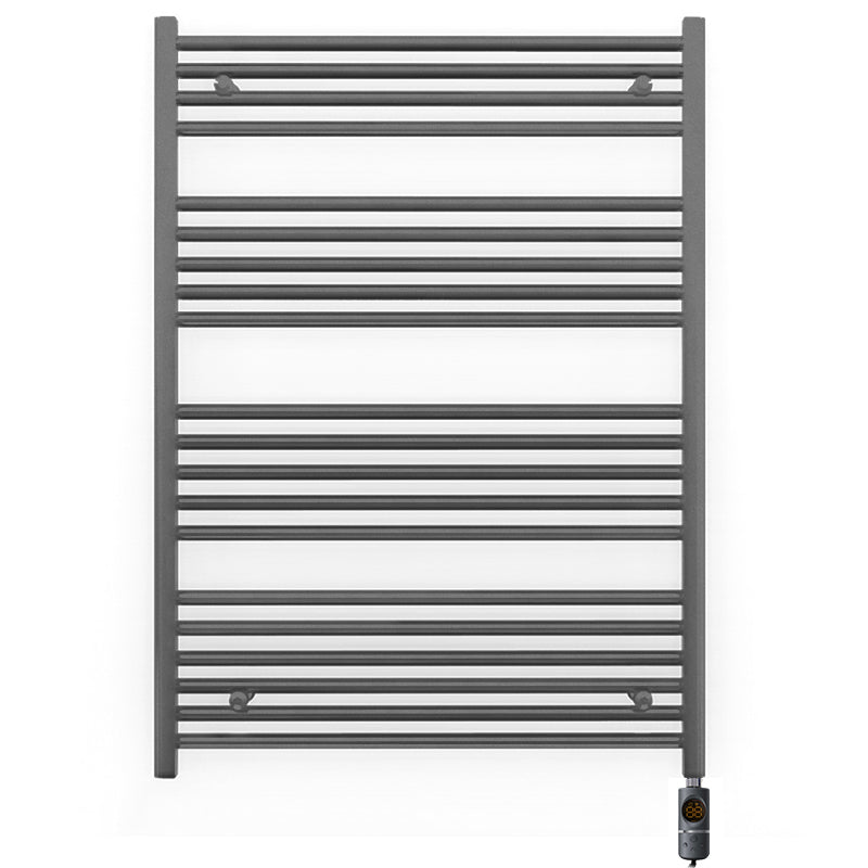 700mm x 1200mm  Anthracite Grey Electric Pre-Filled Heated Towel Rail Radiator