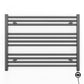 900mm Wide - Electric Heated Towel Rail Radiator - Anthracite Grey - Straight