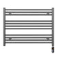 900mm Wide - Electric Heated Towel Rail Radiator - Anthracite Grey - Straight