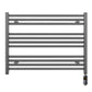 900mm x 600mm  Anthracite Grey Electric Pre-Filled Heated Towel Rail Radiator