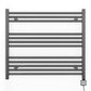 800mm x 700mm  Anthracite Grey Electric Pre-Filled Heated Towel Rail Radiator