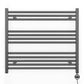 800mm x 700mm  Anthracite Grey Electric Pre-Filled Heated Towel Rail Radiator
