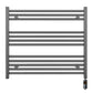 900mm Wide - Electric Heated Towel Rail Radiator - Anthracite Grey - Straight