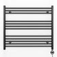 900mm Wide - Electric Heated Towel Rail Radiator - Flat Black - Straight