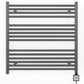 700mm x 800mm  Anthracite Grey Electric Pre-Filled Heated Towel Rail Radiator