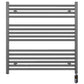 700mm x 800mm  Anthracite Grey Electric Pre-Filled Heated Towel Rail Radiator