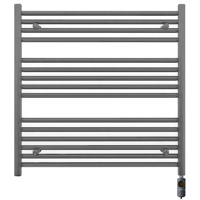 900mm Wide - Electric Heated Towel Rail Radiator - Anthracite Grey - Straight