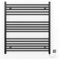 800mm Wide - Electric Heated Towel Rail Radiator - Flat Black - Straight