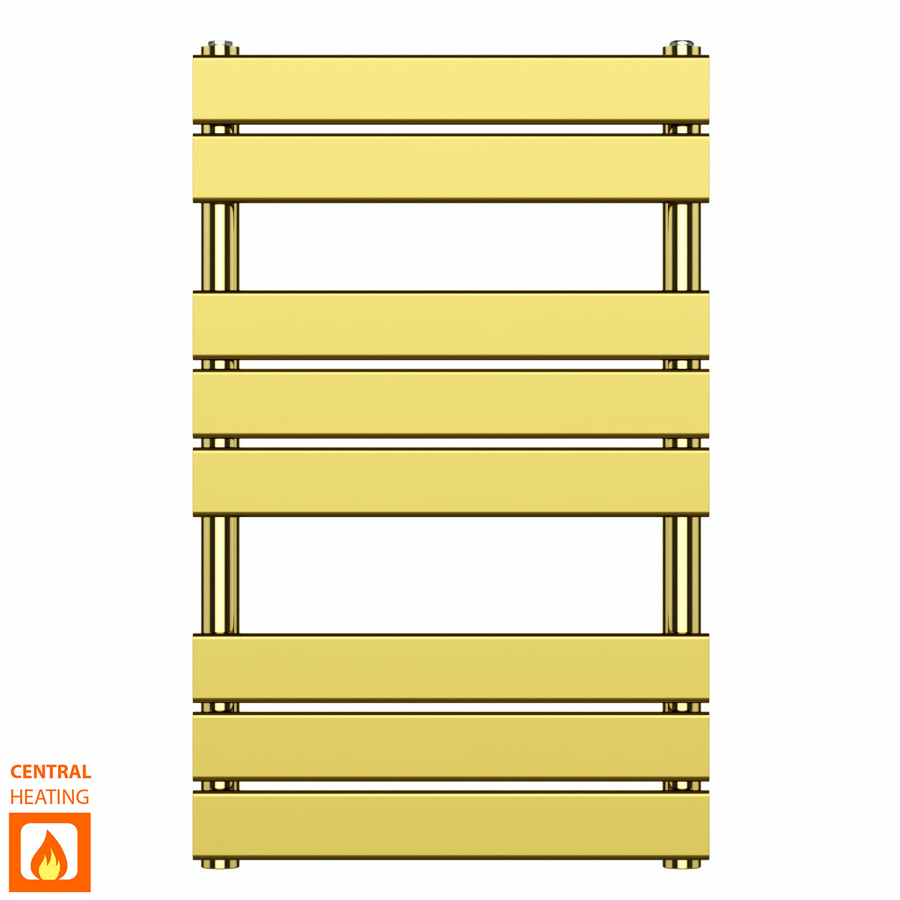 500mm Wide  x 800mm High Gold Heated Towel Rail Panel Bathroom Radiator