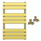 500mm Wide  x 800mm High Gold Heated Towel Rail Panel Bathroom Radiator