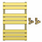 500x800mm Gold Heated Towel Rail Panel Bathroom Radiator 