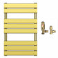 500x800mm Gold Heated Towel Rail Panel Bathroom Radiator 
