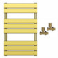 500x800mm Gold Heated Towel Rail Panel Bathroom Radiator 