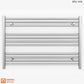 900mm x 600mm Straight Chrome Heated Towel Rail Radiator
