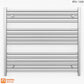 900mm Wide - Heated Towel Rail Radiator Chrome - Straight