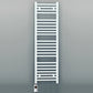 500mm Wide - Electric Heated Towel Rail Radiator - Flat White - Straight