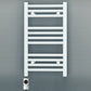 300mm Wide - Electric Heated Towel Rail Radiator - Flat White - Straight