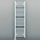 400mm Wide - Electric Heated Towel Rail Radiator - Flat White - Straight