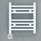 Small 300mm x 400mm Straight White Electric Pre-Filled Heated Towel Rail Radiator