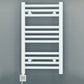 300mm Wide - Electric Heated Towel Rail Radiator - Flat White - Straight