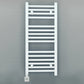 500mm Wide - Electric Heated Towel Rail Radiator - Flat White - Straight