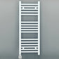 550mm Wide - Electric Heated Towel Rail Radiator - Flat White - Straight