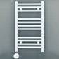 Small 300mm x 600mm Straight White Electric Pre-Filled Heated Towel Rail Radiator