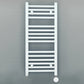 500mm Wide - Electric Heated Towel Rail Radiator - Flat White - Straight