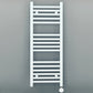 Small 400mm x 900mm Straight White Electric Pre-Filled Heated Towel Rail Radiator