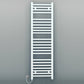 300mm Wide - Electric Heated Towel Rail Radiator - Flat White - Straight