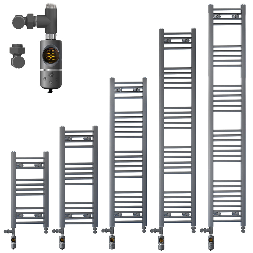 Grey Dual Fuel Towel Radiators