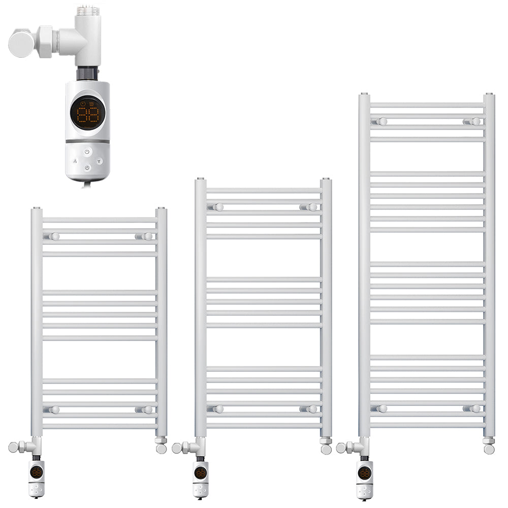 White Dual Fuel Towel Radiators