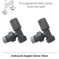 400mm x 1600mm Anthracite Grey Heated Towel Rail Radiator