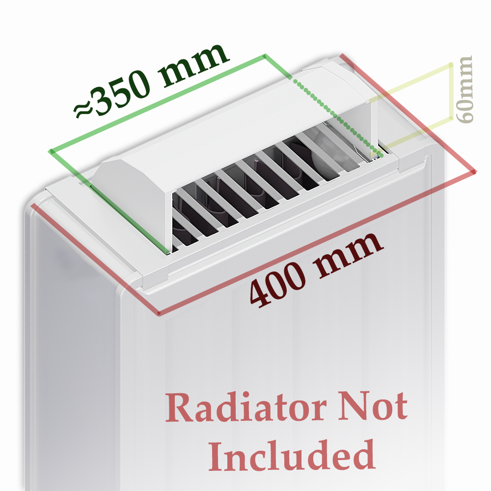 MyHomeware Radiator Booster / Heat Diverter – For Double Radiators