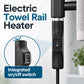 Black Towel Rail Radiator Electric Heating Element with a Button 150-800W 