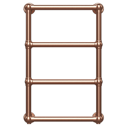  500 x 750mm Charlotte Modern Brass Heated Towel Rail Radiator Central Heating Bathroom Heater 