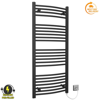 CB40 120 Curved Black Towel Rail Radiator Electric PFS Manual Element Sign 4f8d9989 0a5f 4342 96cc f0c91e60de70 