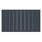 1022mm x 600mm Double Aluminium Radiator In Anthracite Grey Model Diva 