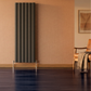 407mm x 1800mm Double Aluminium Radiator In Anthracite Grey Model Diva 