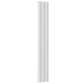 305mm x 1800mm Double Aluminium Radiator In White Model Diva 