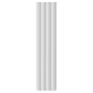 407mm x 1800mm Double Aluminium Radiator In White Model Diva 
